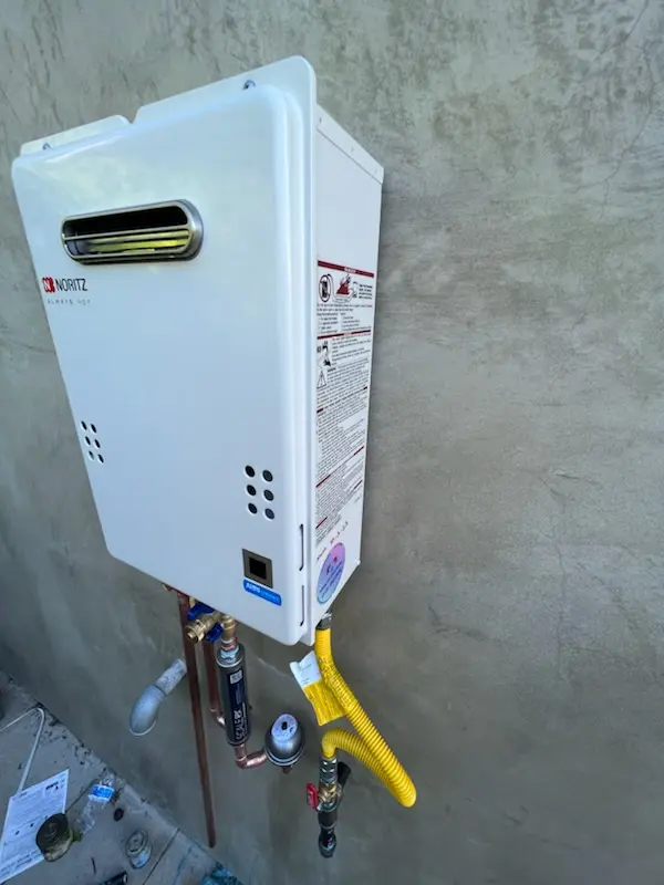 Tankless water heater installation for Comus homes